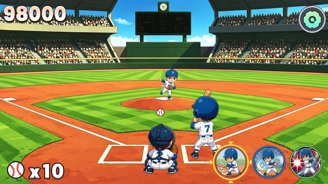 Strike Guess の野球ゲーム画面